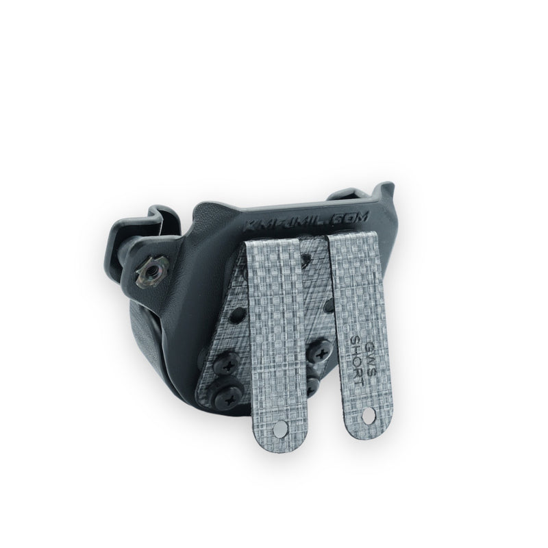 Kydex Handcuff Holster with 9/.40 Double - Stack Holder Combo Kydex  Handcuff Case, Handcuff Holder for Hinged Handcuff Chain Handcuff, Fit 1.5  1.75